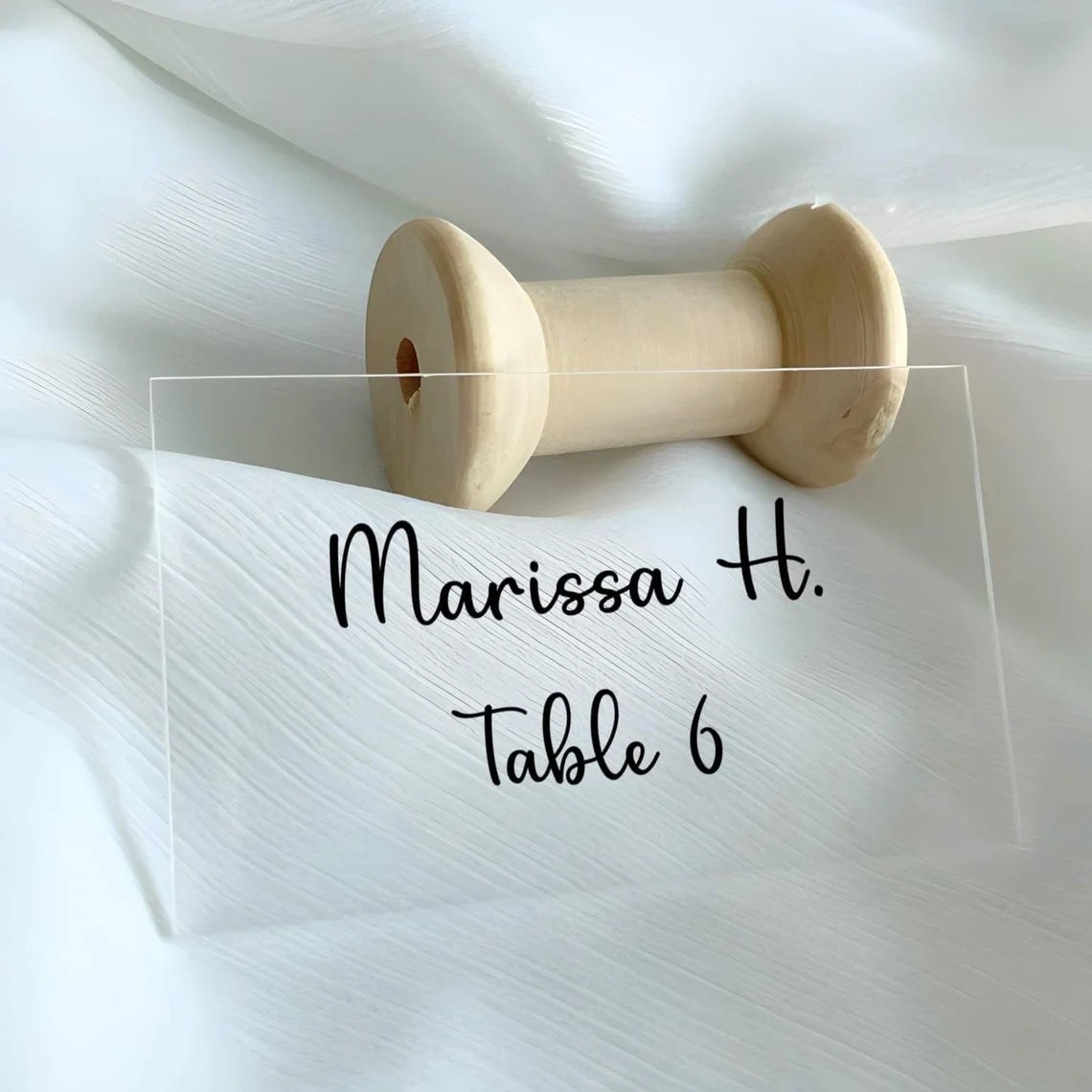 Custom Flower Table Place Cards Settings Guests Names- Weddings, Bar Bat Mitzvah, Parties, Events