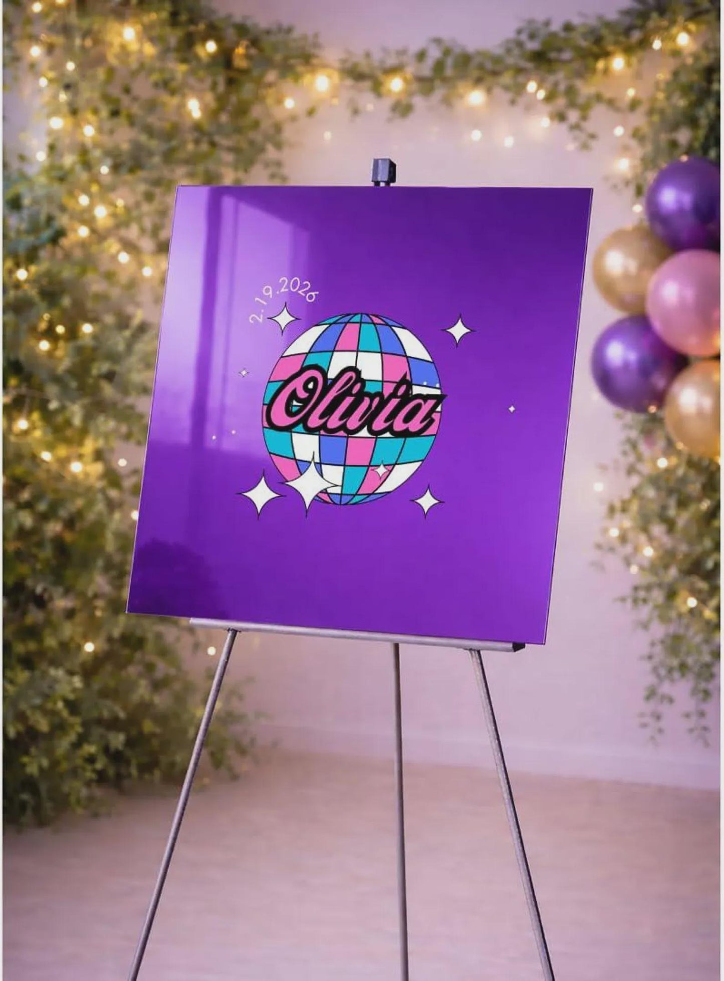 Acrylic Party Signature Sign In Boards With Logo or Photo Personalized Custom Made To Order | 24" x 30" Size | Bar Bat Mitzvah, Wedding, Sweet 16, Quinceanera