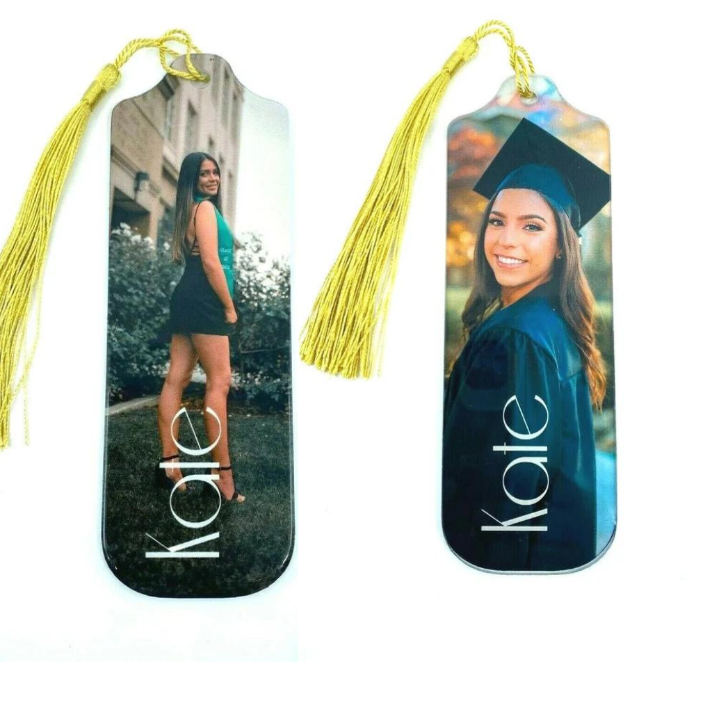 Custom Double-Sided Photo Acrylic Bookmark Personalized with Your Photo, UV Printed - A Gift That Entices Readers!