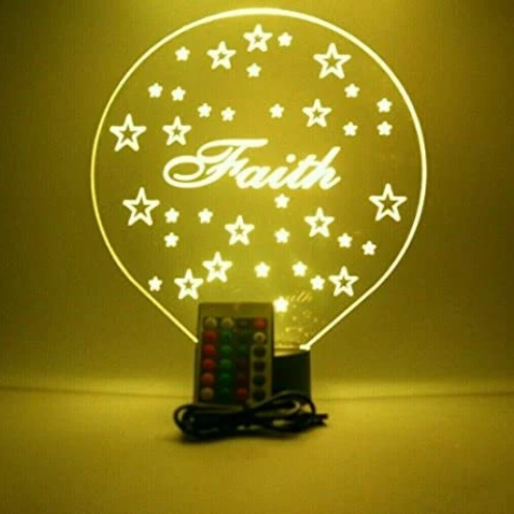 Stars Bright Twinkle Sky LED Tabletop Night Light Up Lamp, 16 Color options with Remote