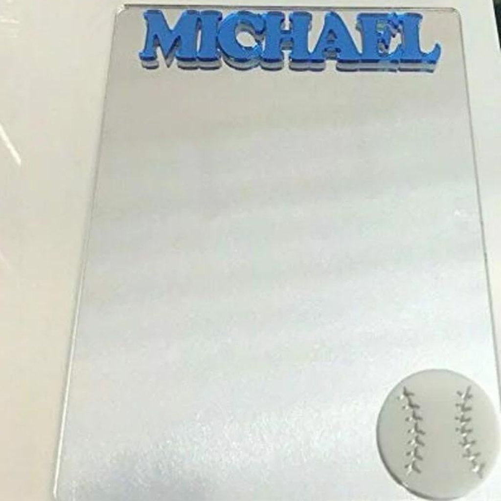 Baseball Locker Mirror Magnet, Personalized Back to School Magnetic Sports Locker or Refrigerator Magnet Decor