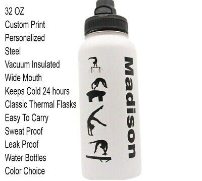 Personalized Insulated Sport Hydro Water Bottle Wide Mouth 32oz Photo & Engraved