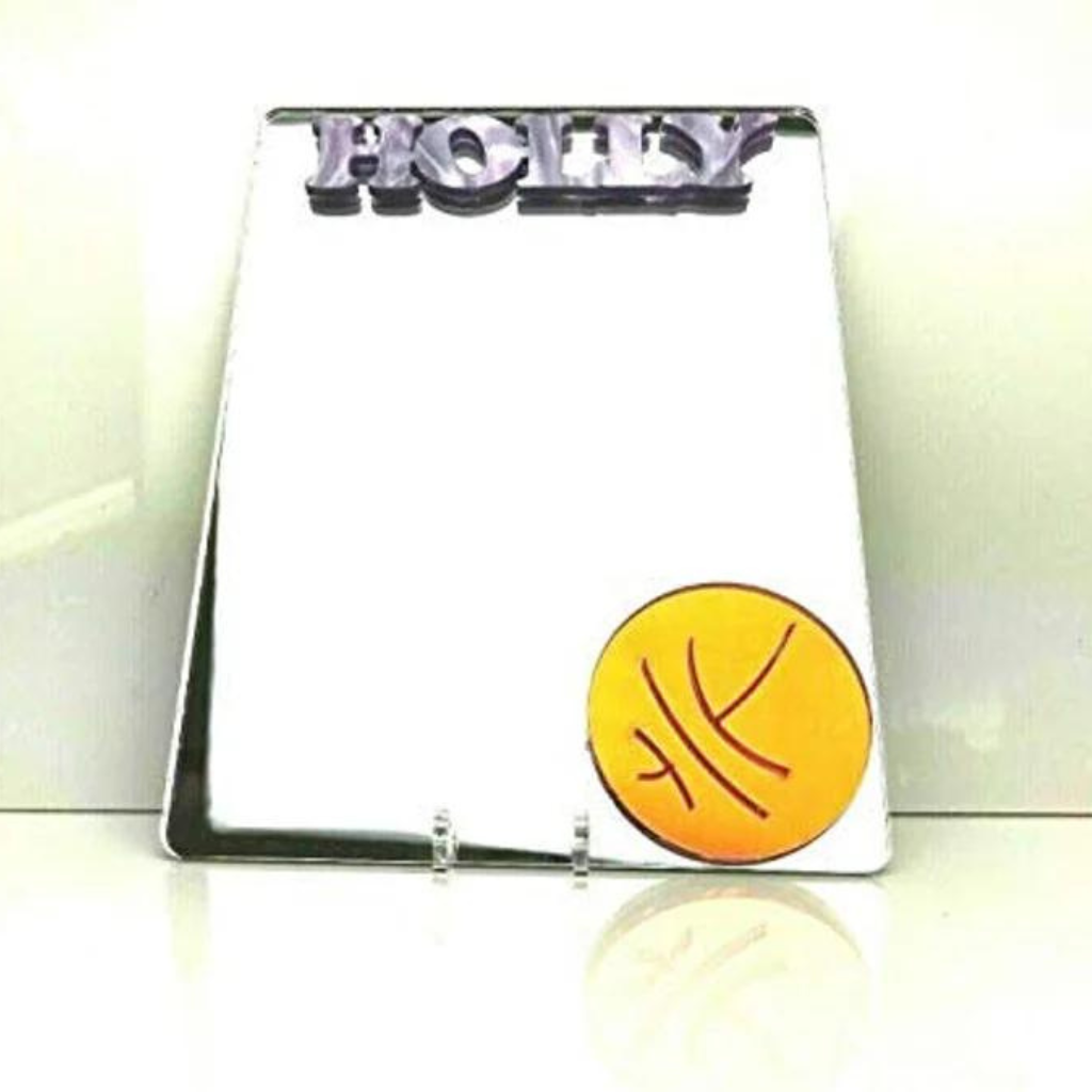 Basketball Locker Mirror Magnet, Personalized Back to School Magnetic Sports Locker or Refrigerator Magnet Decor