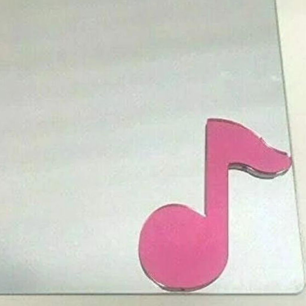 Music Note Locker Mirror Magnet, Personalized Back to School Magnetic Sports Locker or Refrigerator Magnet Decor