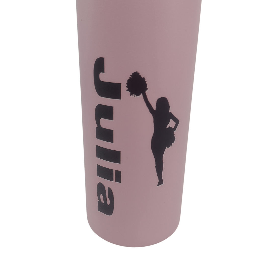 Personalized Cheerleader Insulated Water Bottle with Straw Lid & Handle 32 oz