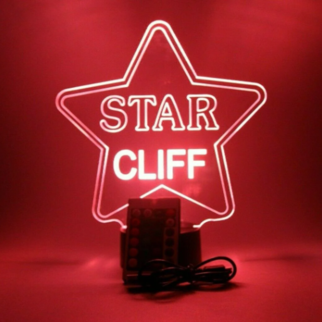 Star Light Star Bright LED Tabletop Night Light Up Lamp, 16 Color options with Remote