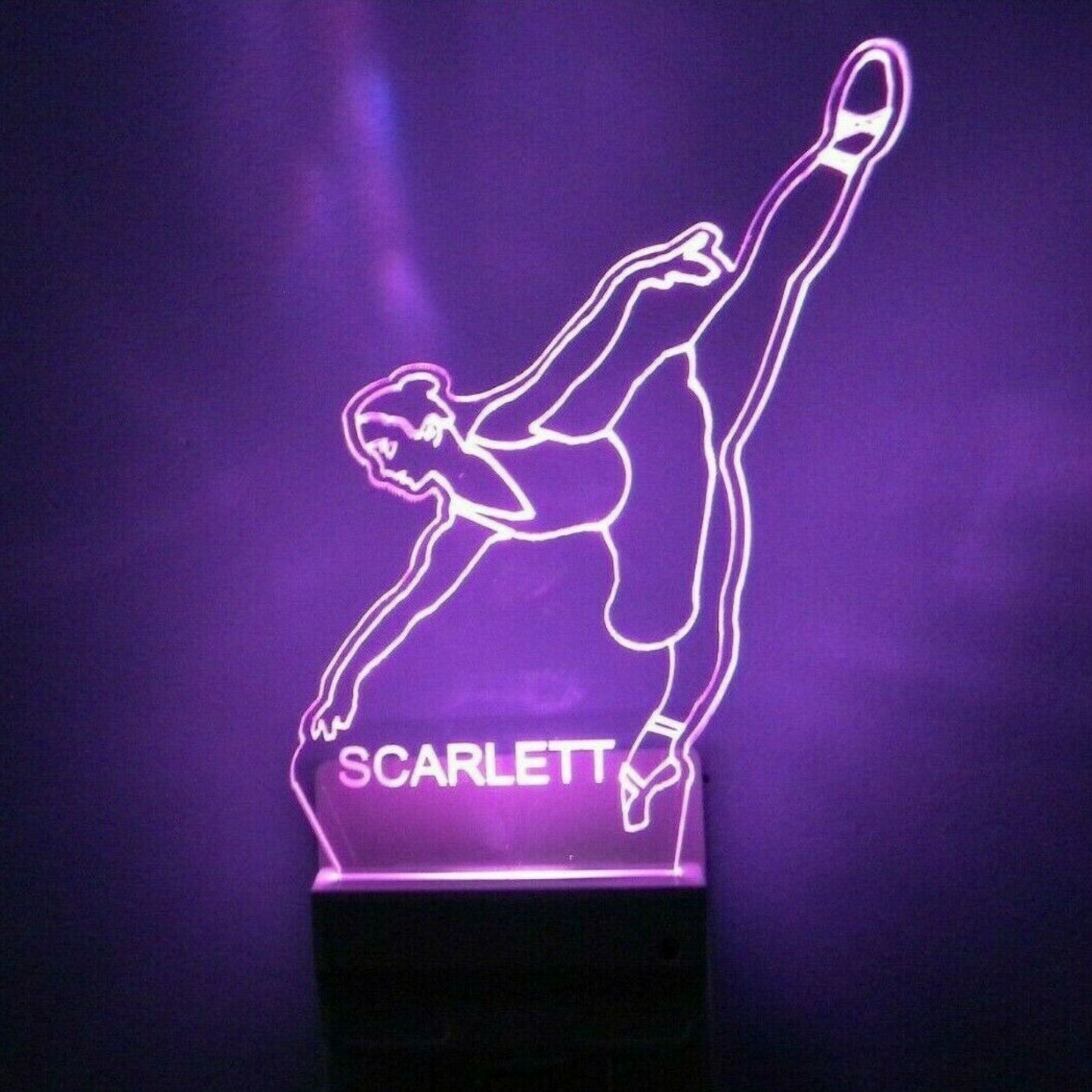 Dancer Night Light Multi Color Personalized LED Wall Plug-in Cool-Touch Smart Dusk to Dawn Sensor