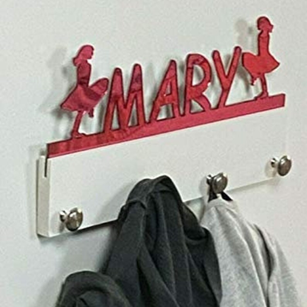 Irish Step Dancer Personalized Sports Coat Hook Hanger, Handmade Wall Organizer, Storage Space for Your Living Space