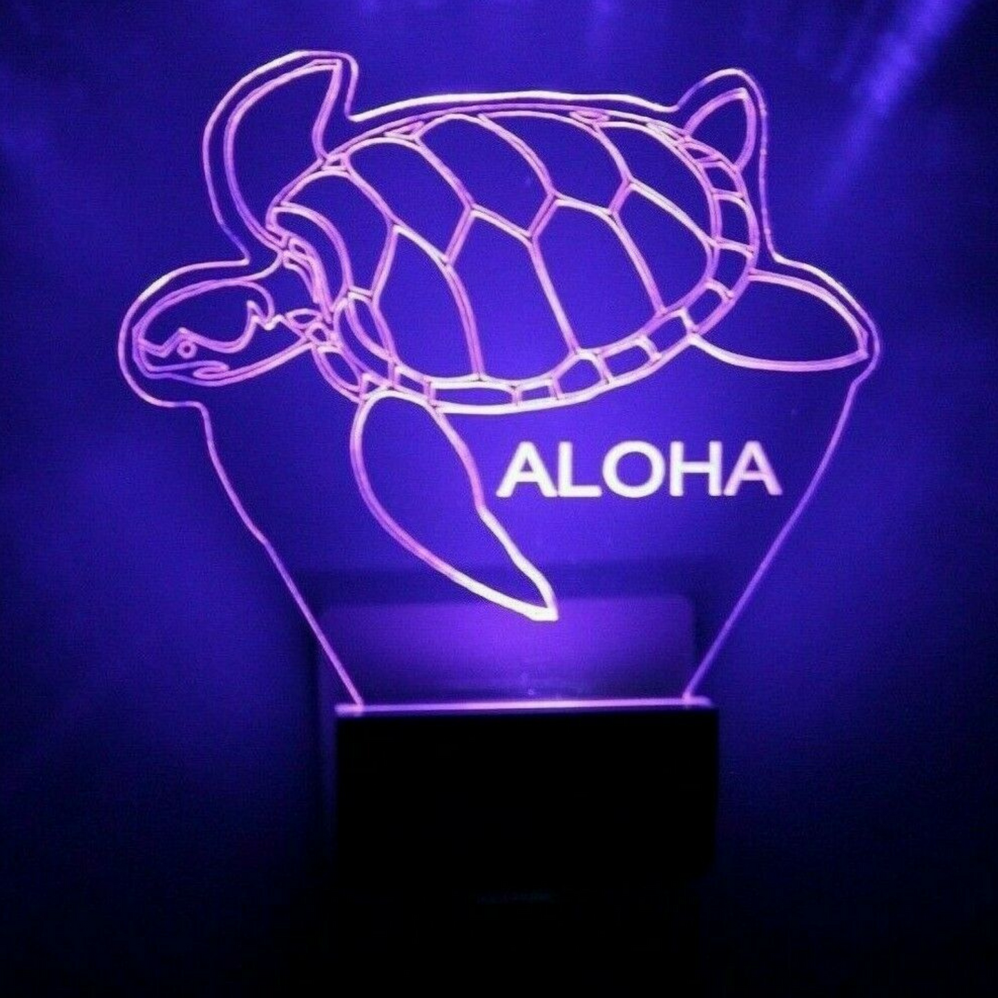 Sea Turtle Night Light Multi Color Personalized LED Wall Plug-in, Cool-Touch Smart Dusk to Dawn Sensor Children's Bedroom Hallway Super Cool