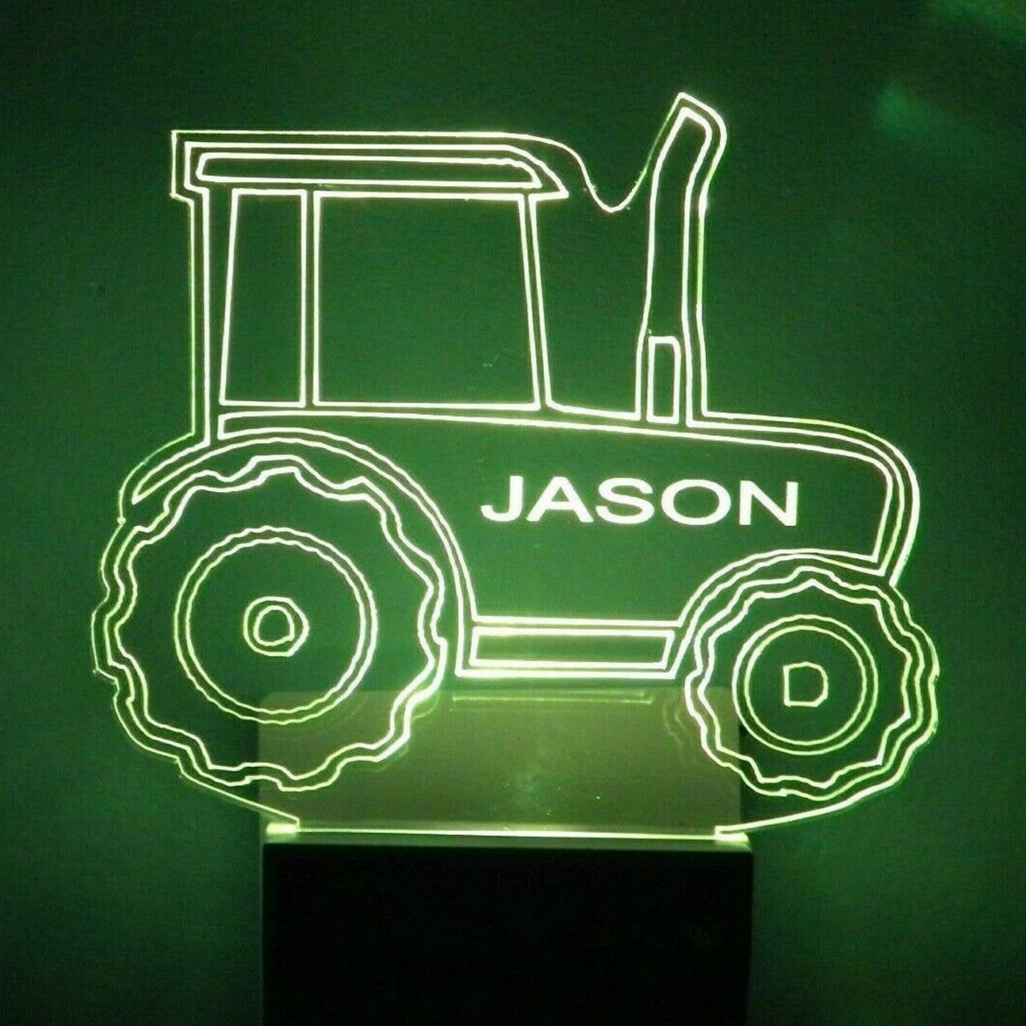 Tractor Night Light Multi Color Personalized LED Wall Plug-in Cool-Touch Smart Dusk to Dawn Sensor