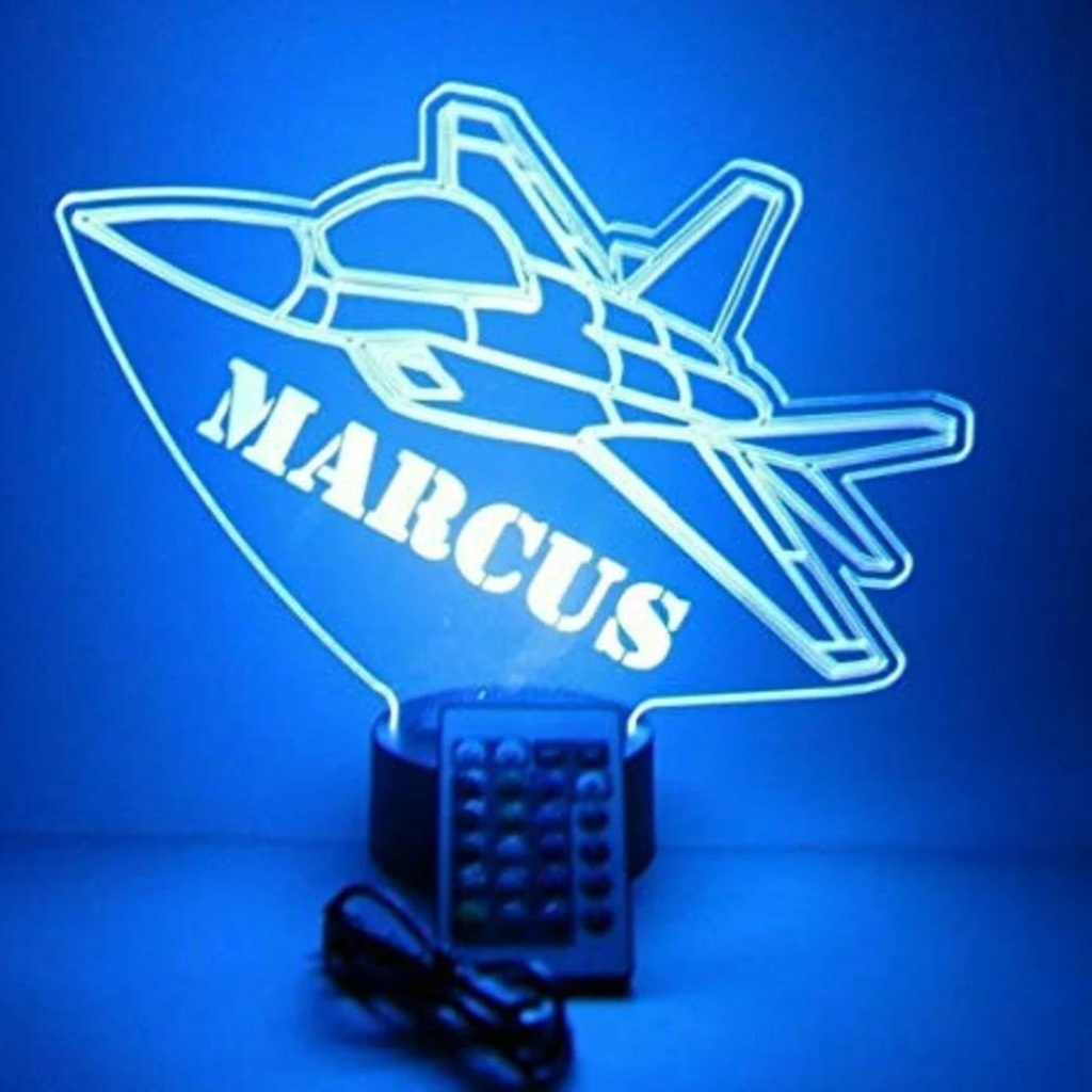 Shuttle Rocket LED Tabletop Night Light Up Lamp, 16 Color options with Remote