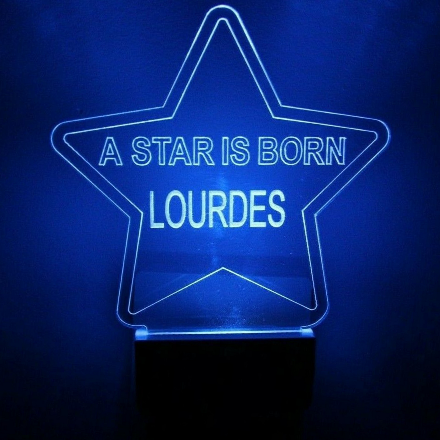 Star Night Light Multi Color Personalized LED Wall Plug-in, Cool-Touch Smart Dusk to Dawn Sensor