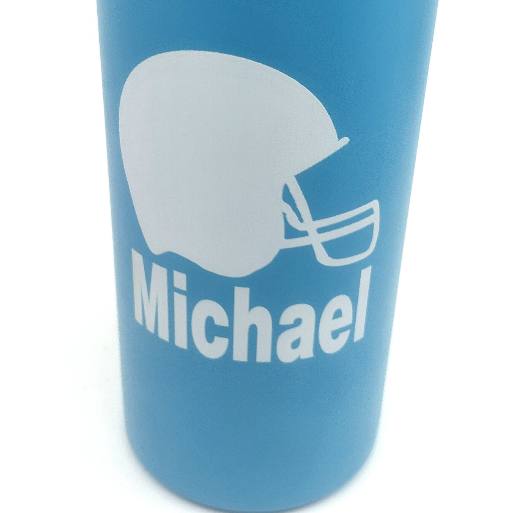 Personalized Football Helmet Insulated Water Bottle with Straw Lid & Handle 32 oz