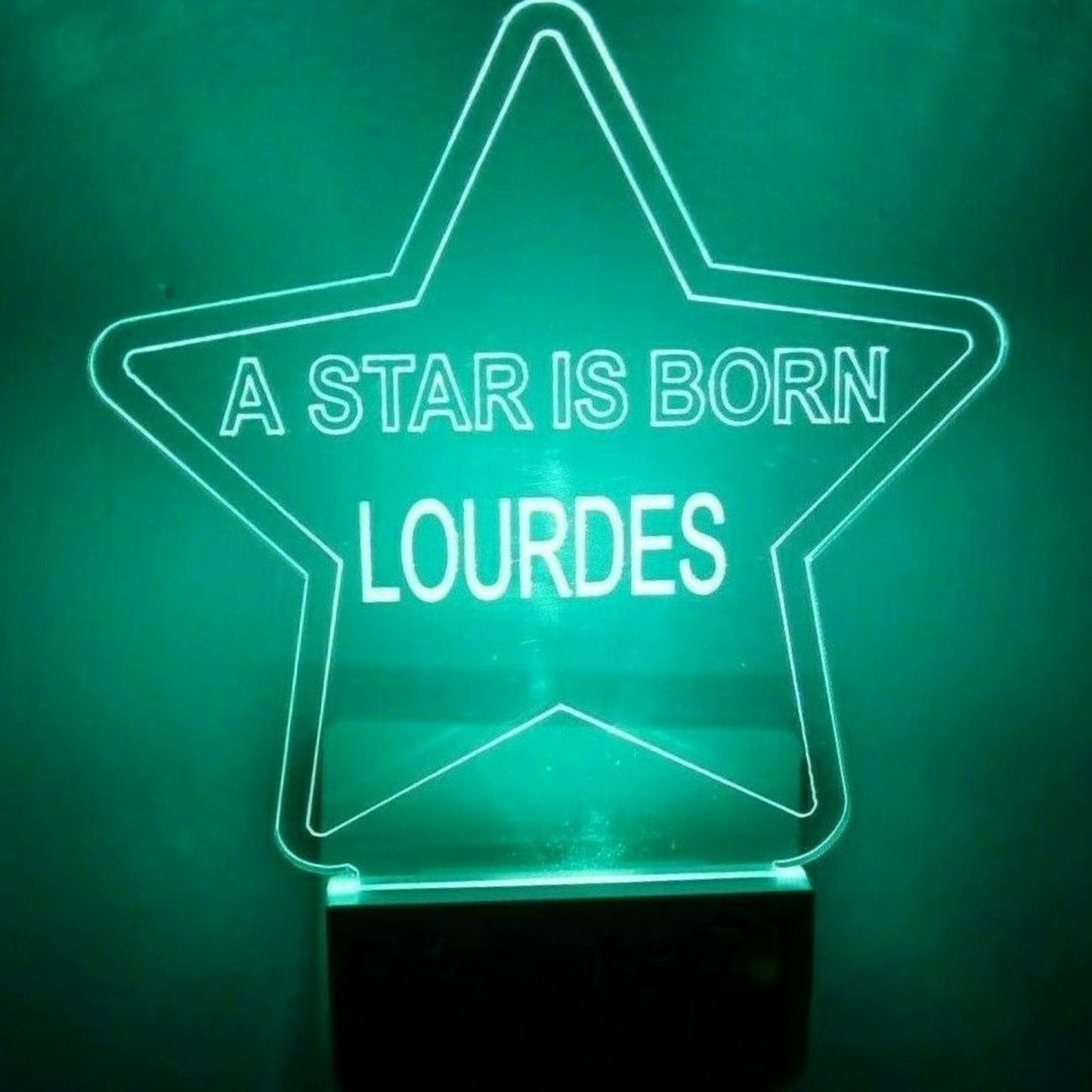 Star Night Light Multi Color Personalized LED Wall Plug-in, Cool-Touch Smart Dusk to Dawn Sensor