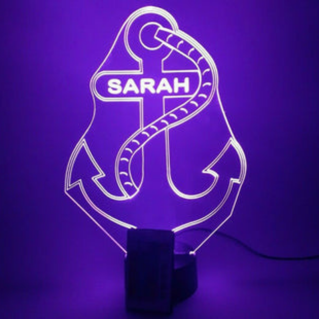 Anchor LED Tabletop Night Light, 16 Color options with Remote