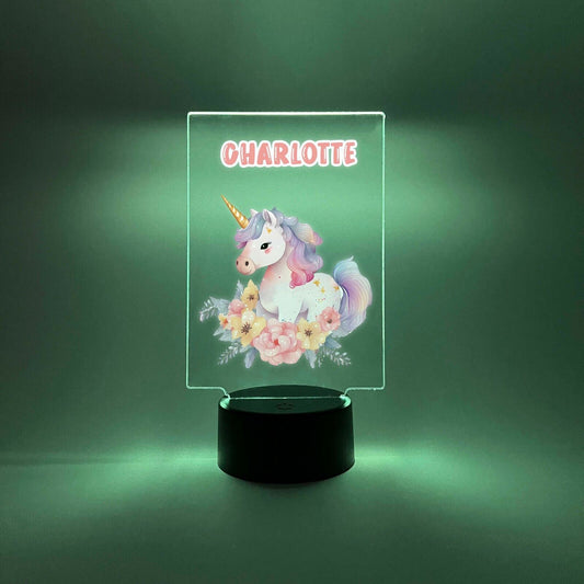 Personalized LED 16 Color Light Up Unicorn Magical Princess Girls Gift