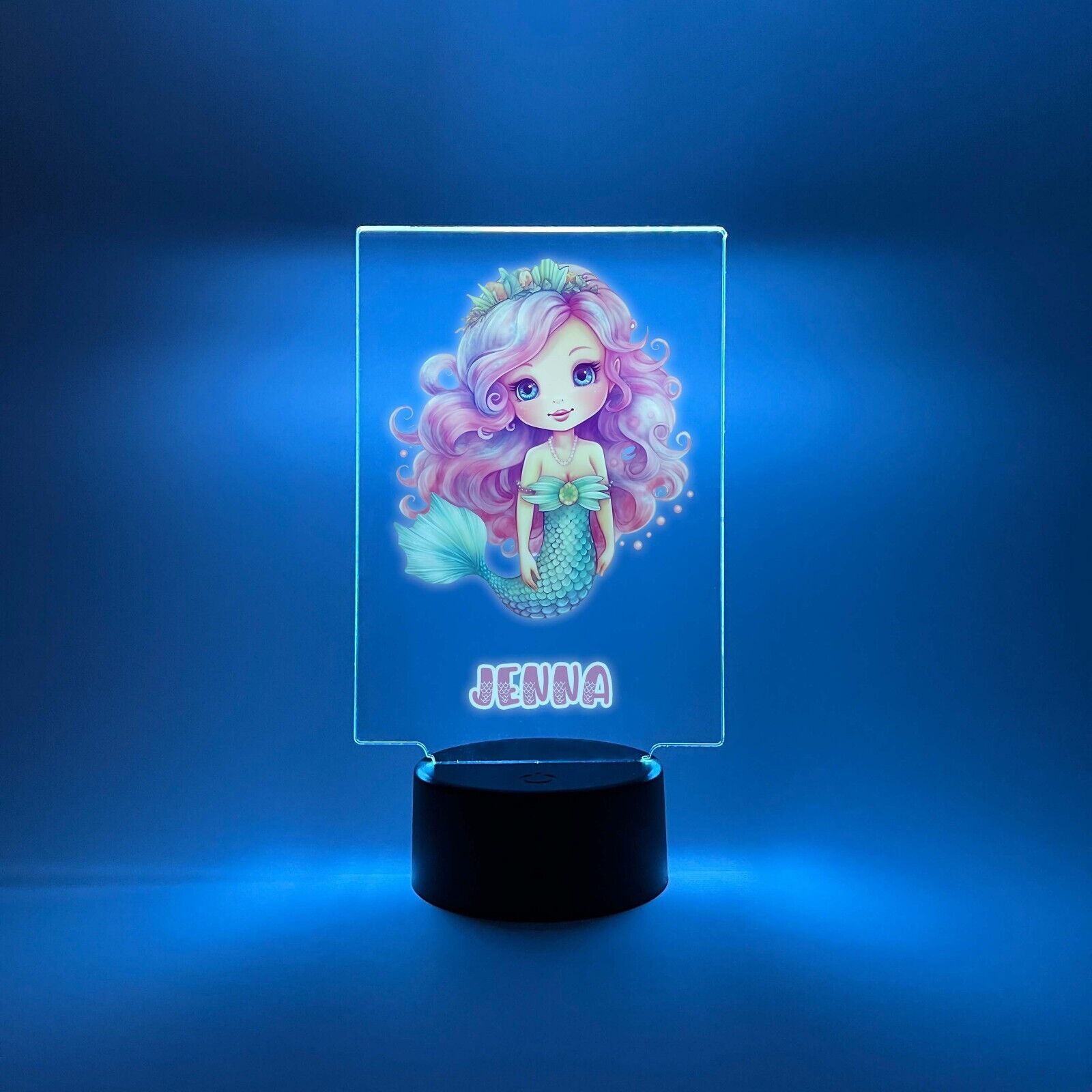 Personalized LED 16 Color Light Up Mermaid Magical Princess Girls Gift