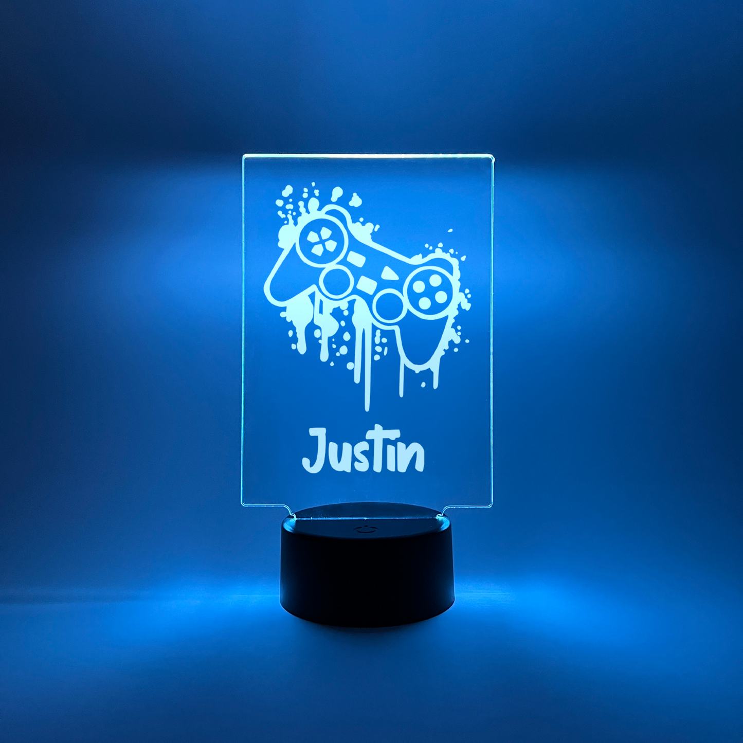 Personalized LED 16 Color Light Up Lamp Stand Boys Shark Animal