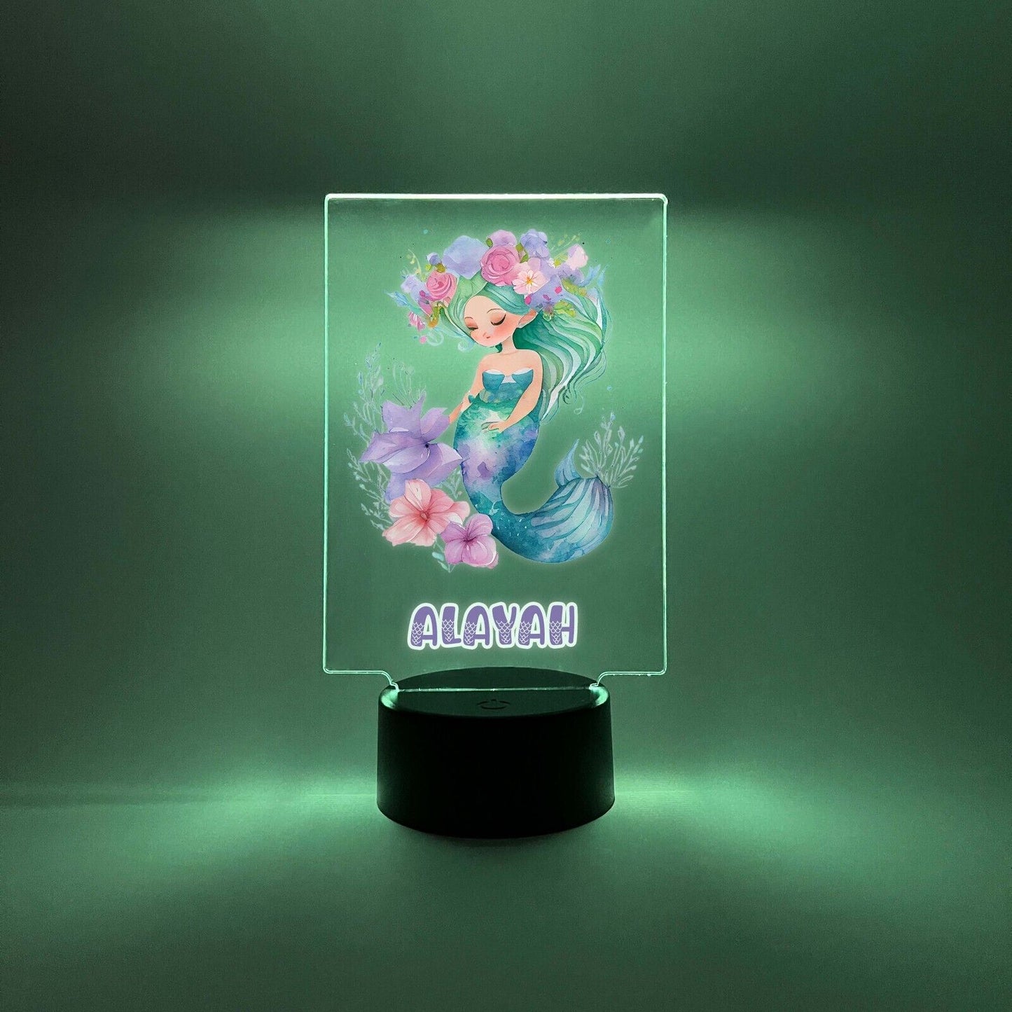 Personalized LED 16 Color Light Up Mermaid Magical Princess Girls Gift