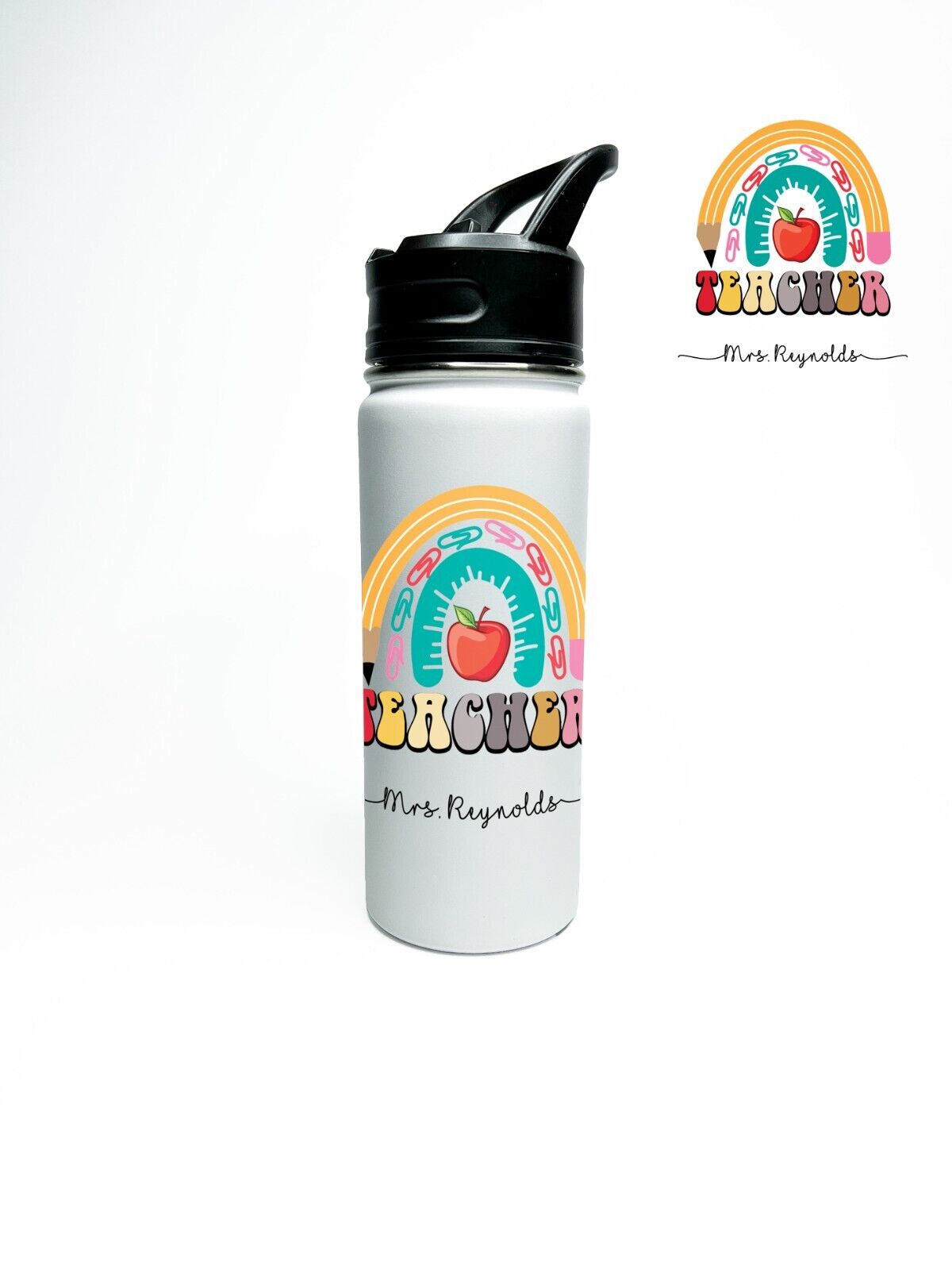 Personalized Insulated Stainless Steel Best Teacher 18/32oz Hydro Bottle