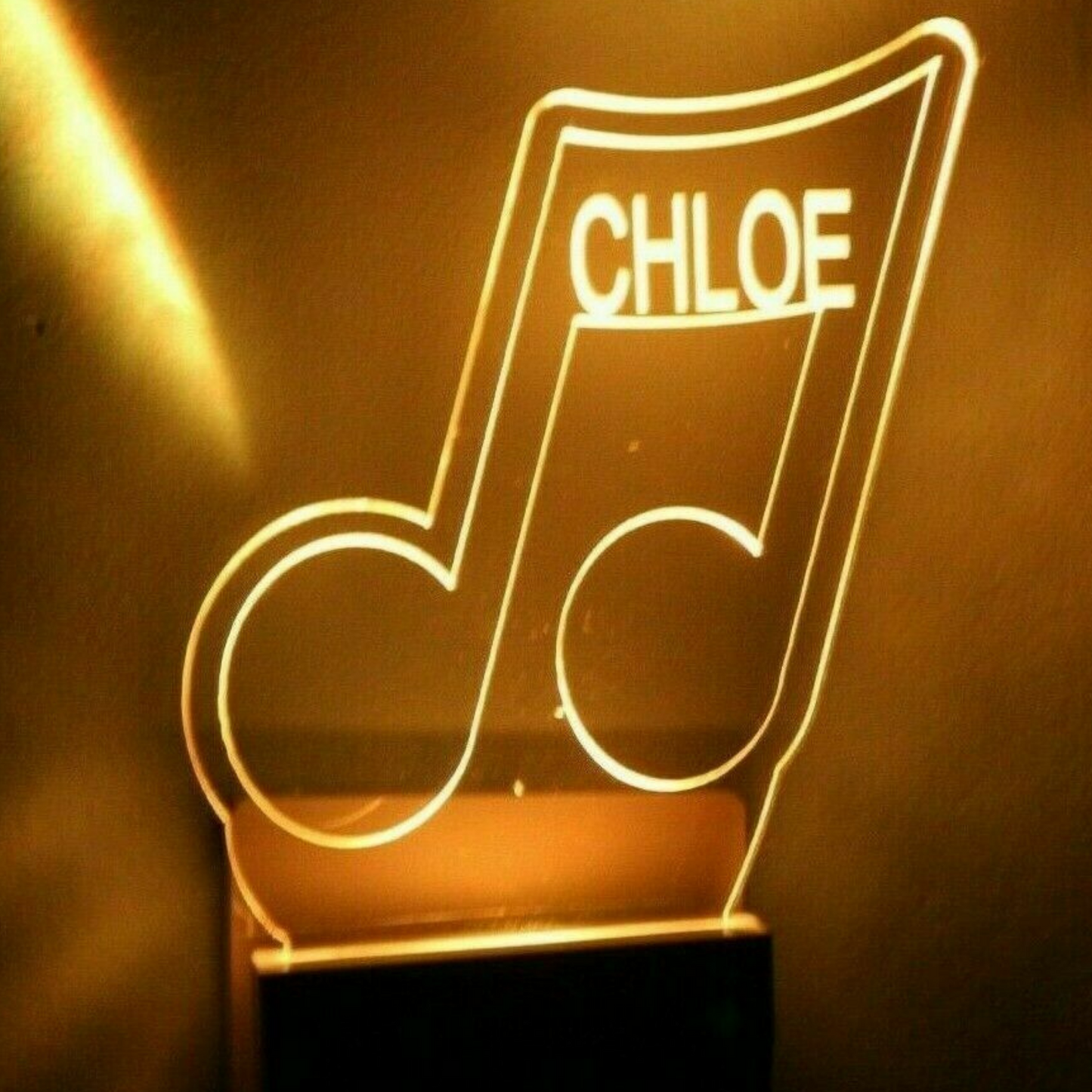 Music Notes Night Light Multi Color Personalized LED Wall Plug-in Cool-Touch Smart Dusk to Dawn Sensor