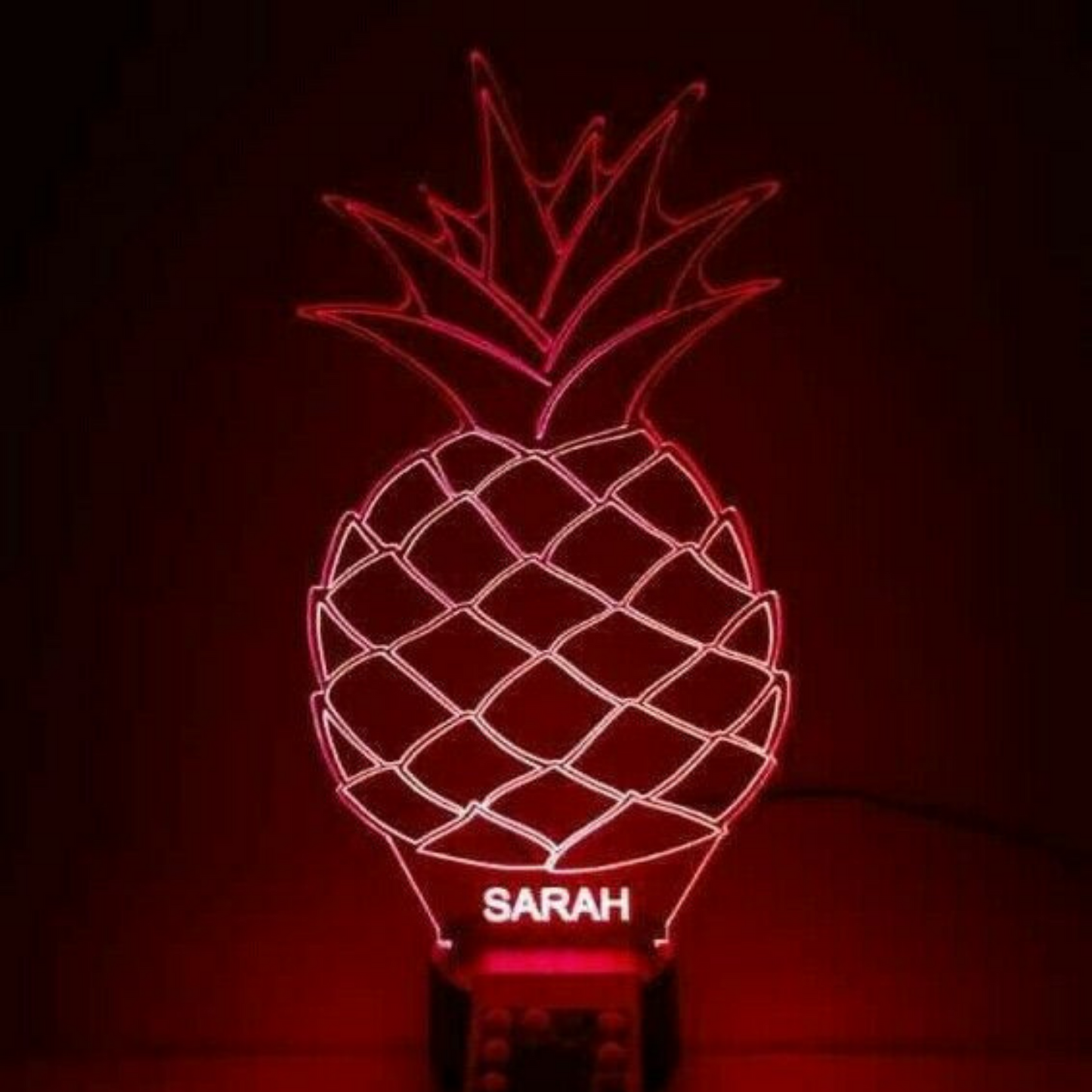 Pineapple Fruit LED Tabletop Night Light Up Lamp, 16 Color options with Remote