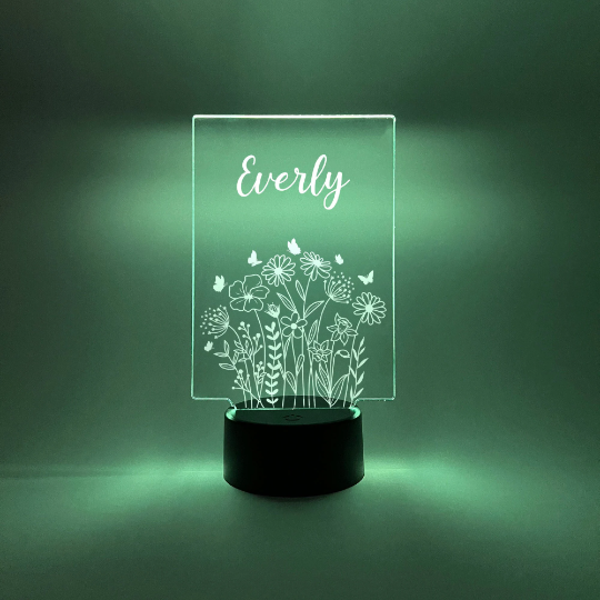 Flowers Forget-Me-Not Night Light Up LED Lamp