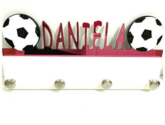 Custom Personalized Coat Hook Rack Holder Hanger Soccer Ball Soccerball Sports Handmade Wall Organizer, Storage Space For Your Living Space