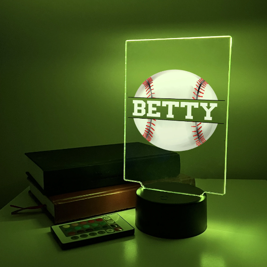 Sports Night Light Up Table Desk Lamp LED Personalized Free Engraving