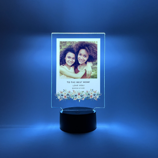 Memories Together LED Tabletop Night Light Lamp, 16 Color Changing Options with Remote